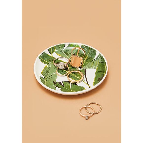 NEW Shiraleah Palm Leaf Trinket Dish - Picture 1 of 2